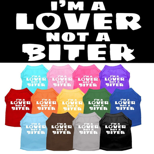 Pet Shirt "I'm A Lover, Not A Biter"